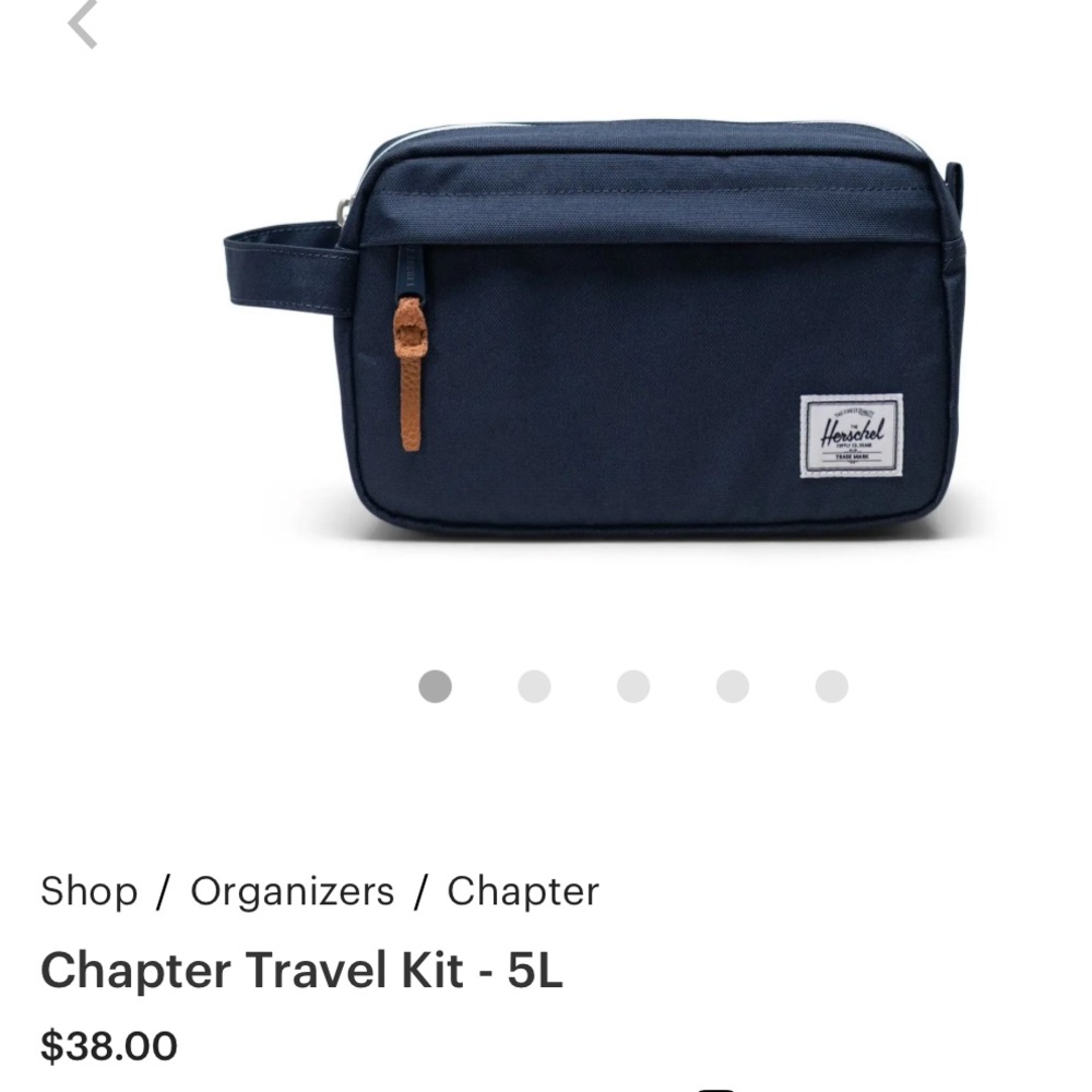 Herschel Supply Company Dark Blue Chapter Toiletry Bag